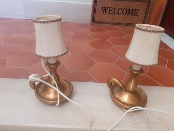 abasciur vintage da comodino lampada