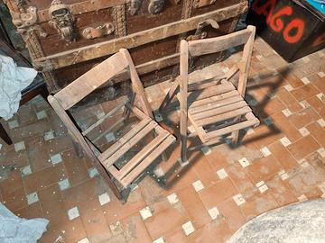 Sedie antiche da asilo – primi ‘900 – da restaurar