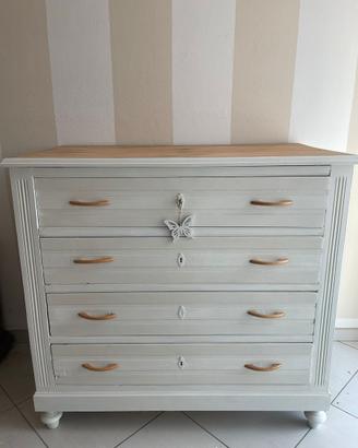 Cassettiera in legno Shabby