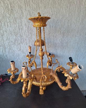 Lampadario in Legno