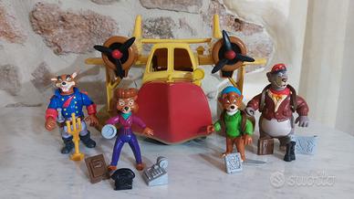 Disney Tail Spin Sea Duck Plane + 4 figures Baloo