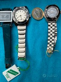 Tre orologi automatici anni 70