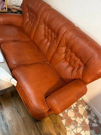 Set divano 3 posti e 1 poltrona vintage