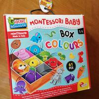 Gioco Montessori baby "Box colours" 1-4 anni nuovo