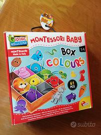 Gioco Montessori baby "Box colours" 1-4 anni nuovo