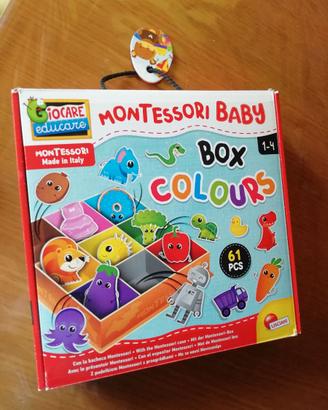 Gioco Montessori baby "Box colours" 1-4 anni nuovo
