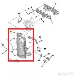 CATALIZZATORE FAP STELLANTIS 9839652280 1686229680