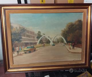 quadro Amelio Griguolo opera Mombasa 50x70 firmata