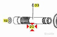 -Albero messa in moto Aprilia RX 125 AP0237932