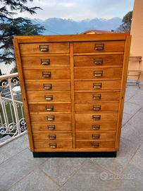 Schedario classificatore archivio vintage antico Arredamento e