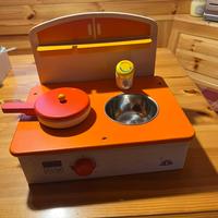 Cucina portatile in legno