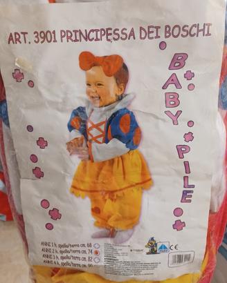 Vestitino di Biancaneve 2 anni in pile