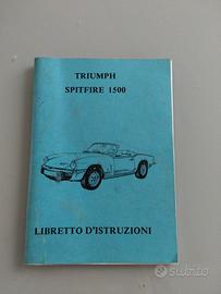 Libretto D'istruzioni  auto TRIUMPH SPITFIRE1500