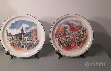 Coppia piatti vintage Villeroy e boch 