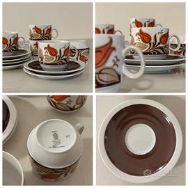 Servizio caffetteria in ceramica da 6