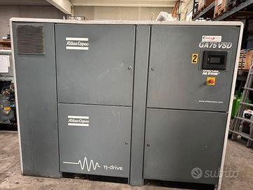 Compressore usato, Atlas Copco GA 75 Kw VSD