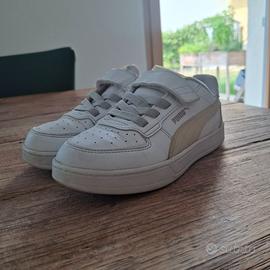 Sneakers bianche  Puma n.32 con chiusura a strappo
