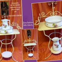 ANTICO LAVABO CON CERAMICHE Richard Ginori