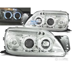 FARI FORD FIESTA 99-02 ANGEL EYES FONDO CROMATO