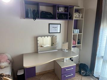 scriviania e mobile sopra abbianato