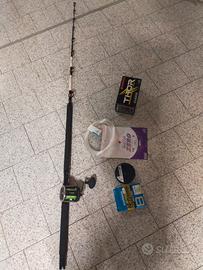 canna da pesca traina