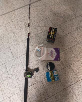 canna da pesca traina