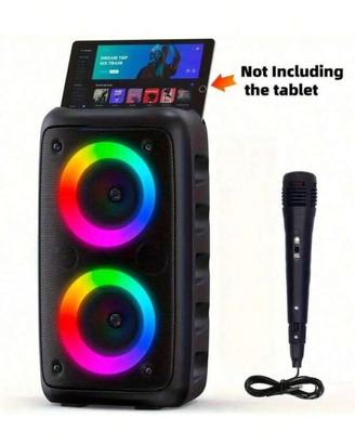 Wireless Speaker con Subwoofer, Party Light LED