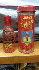 Versace red jeans espositore da vetrina