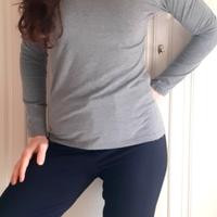 Pull grigio dolcevita  Chica felpato internamente 