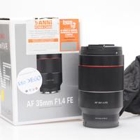 Obiettivo samyang af 35 mm f/1.4. sony e. ex demo