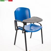 Sedie convegni con ribaltina in plastica blu