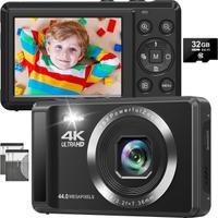 Fotocamera Digitale 4K 64MP NUOVA + SD 32GB