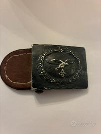 Repro Fibbia Luftwaffe con linguetta in cuoio