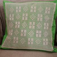 federa x cuscino 40x40 con inserto all uncinetto