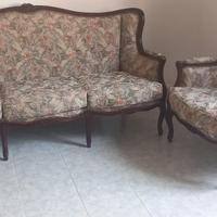Set divano e due poltrone vintage