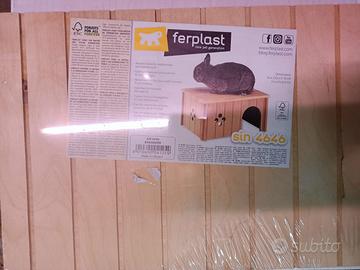 tana per conigli nani in legno Ferplast SIN4646