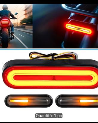 faro posteriore moto led con frecce incluse 