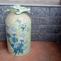 Bidone latte decorato