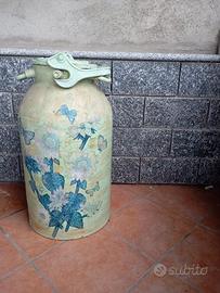 Bidone latte decorato