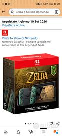 Nintendo Switch 2 - ed speciale 40° zelda
