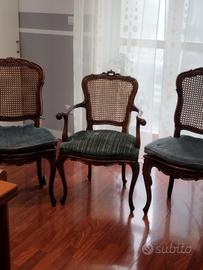 sedie inpagliate d'epoca 