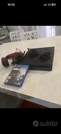 Ps4 slim ,gioco e cuffie gaming