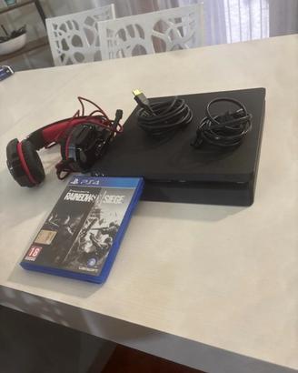Ps4 slim ,gioco e cuffie gaming