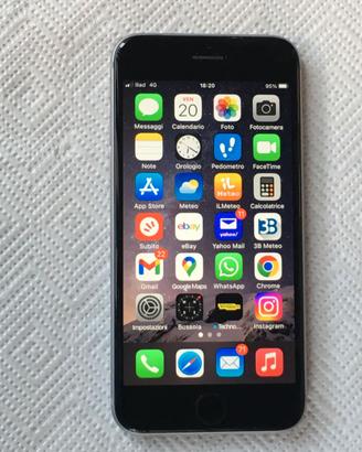 iPhone 6s 64 gb iOS 15.8.7 grigio batteria 91%