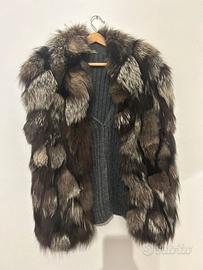 Gilet Vintage MiuMiu volpe argentata