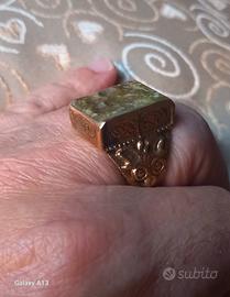 vecchio anello sigillo afghano mm 19,4 