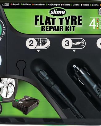 KIT GONFIA RIPARA PNEUMATICI COMPRESSORE ELETRICO