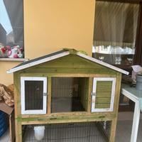 Casetta per conigli o altri animali, conigliera