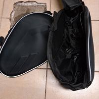 borse laterali moto universali con ganci