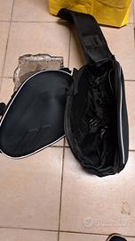 borse laterali moto universali con ganci